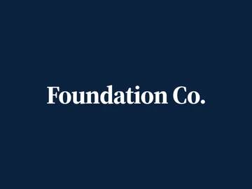 Foundation Co. wordmark on a navy background